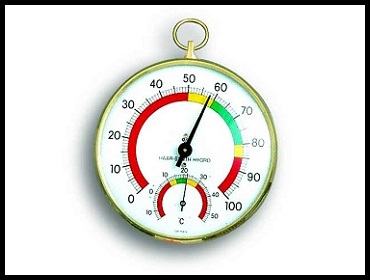 Analogni termometar/vlagomer sa šarenom skalom  1411