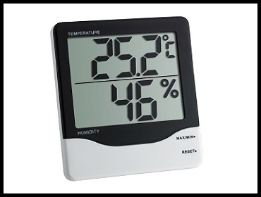 Digitalni termometar/vlagomer sa velikim displejom 1412