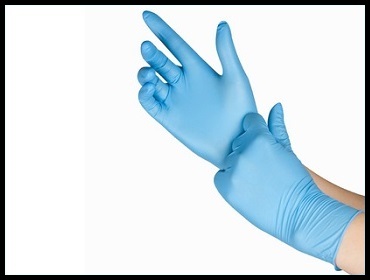 Rukavice nitril bez pudera plave     1520